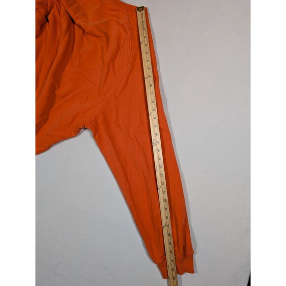 VTG Y2K Nike Essential Side Swoosh Orange Crewneck Sweatshirt XL Silver Tab - Picture 8 of 9